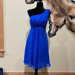 David’s‎ Bridal Blue Cocktail Dress